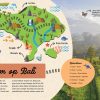 Spread Ontdek Bali, kaart en reisschema